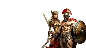 Ancient Greek warriors with a sword and shield symbolize the reload bonus at Eldorado Internet Casino. Repeat deposits reward players with additional bonuses.