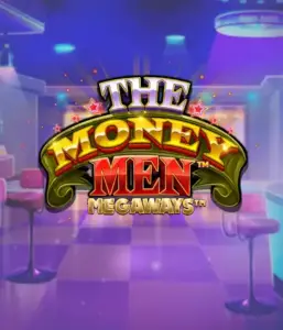 Dive into the dynamic world of The Money Men Megaways game by Pragmatic Play, featuring a striking logo with shining stars on a stylish casino setting. This image portrays the glamour and excitement of high-stakes gambling with its striking ambiance and design. Great for casino enthusiasts craving high-energy gaming. 